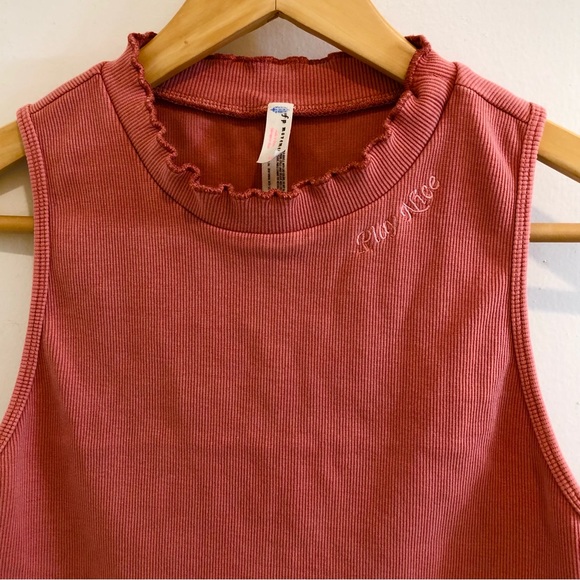 Free People Movement Courage Crop Top Red Clay Size Large. - Picture 6 of 16